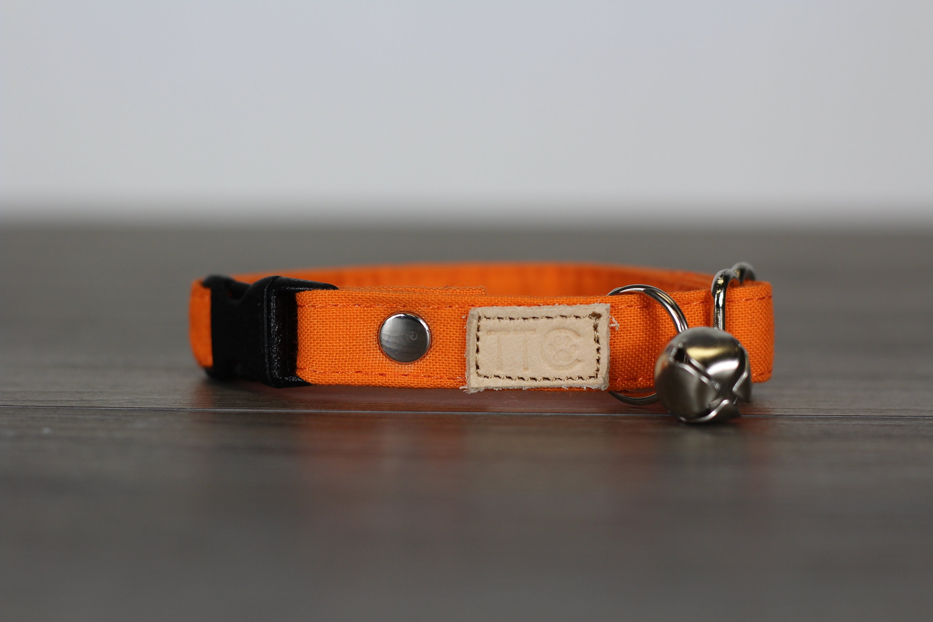 Classic orange cat collar Solid orange kitten collars Etsy