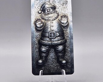 Santa Claus Is Trapped In A Carbonite Block Humorous Holiday Christmas Ornament.