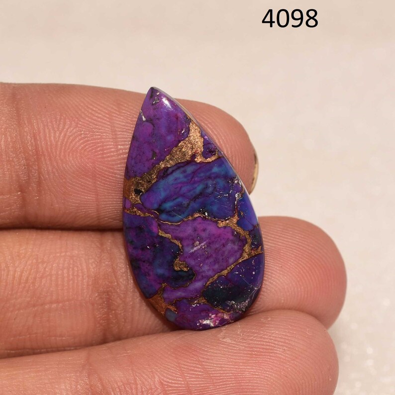 Purple Copper Turquoise Cabochon Purple Copper Turquoise Gemstone