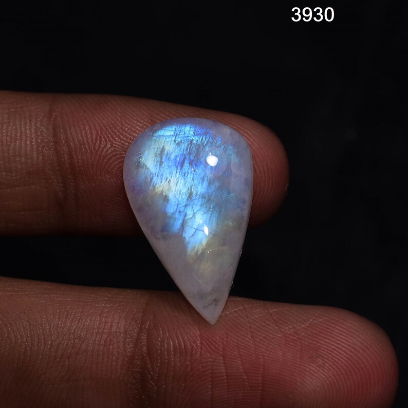 Rainbow Moonstone Natural Gemstone, Rainbow Moonstone Cabochon