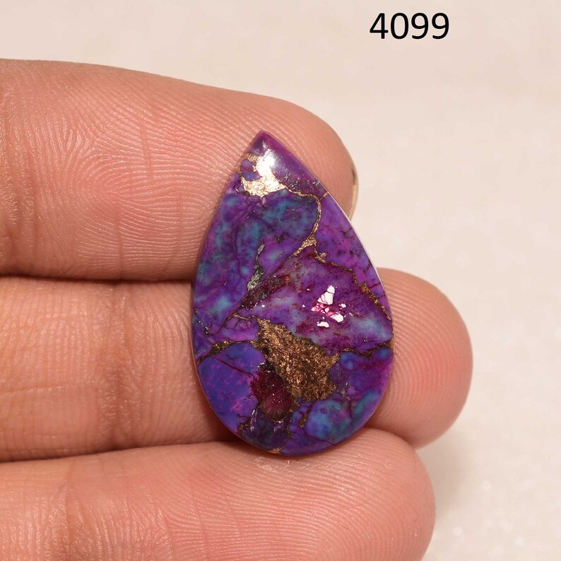 Purple Copper Turquoise Cabochon Purple Copper Turquoise Gemstone