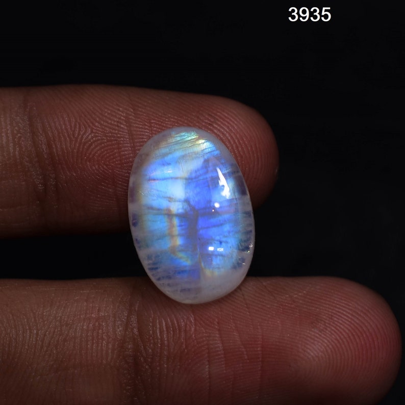 Rainbow Moonstone Natural Gemstone, Rainbow Moonstone Cabochon