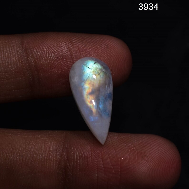 Rainbow Moonstone Natural Gemstone, Rainbow Moonstone Cabochon