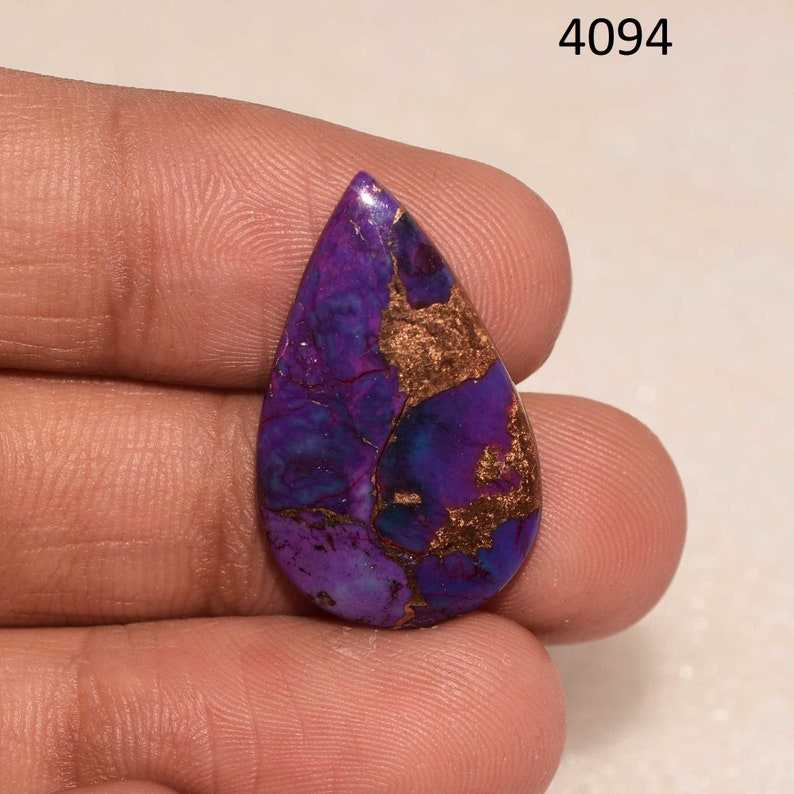 Purple Copper Turquoise Cabochon Purple Copper Turquoise Gemstone