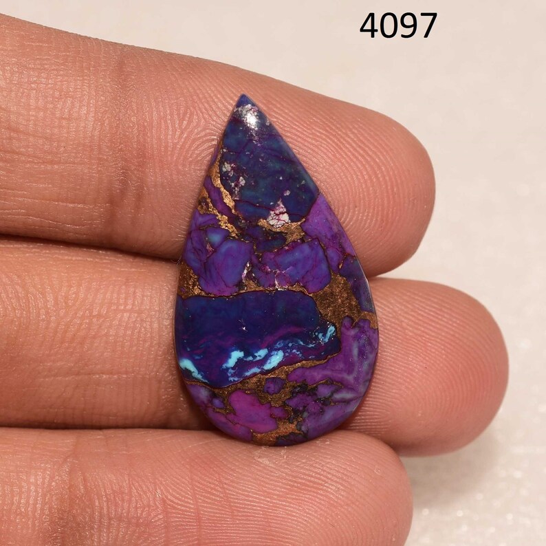 Purple Copper Turquoise Cabochon Purple Copper Turquoise Gemstone