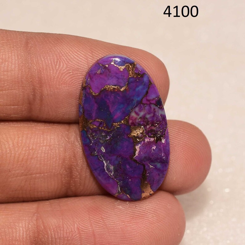 Purple Copper Turquoise Cabochon Purple Copper Turquoise Gemstone