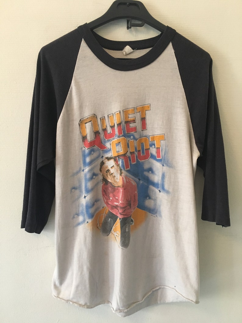 Quiet Riot Mental Health Album Cover Adult T Shirt Rock Music