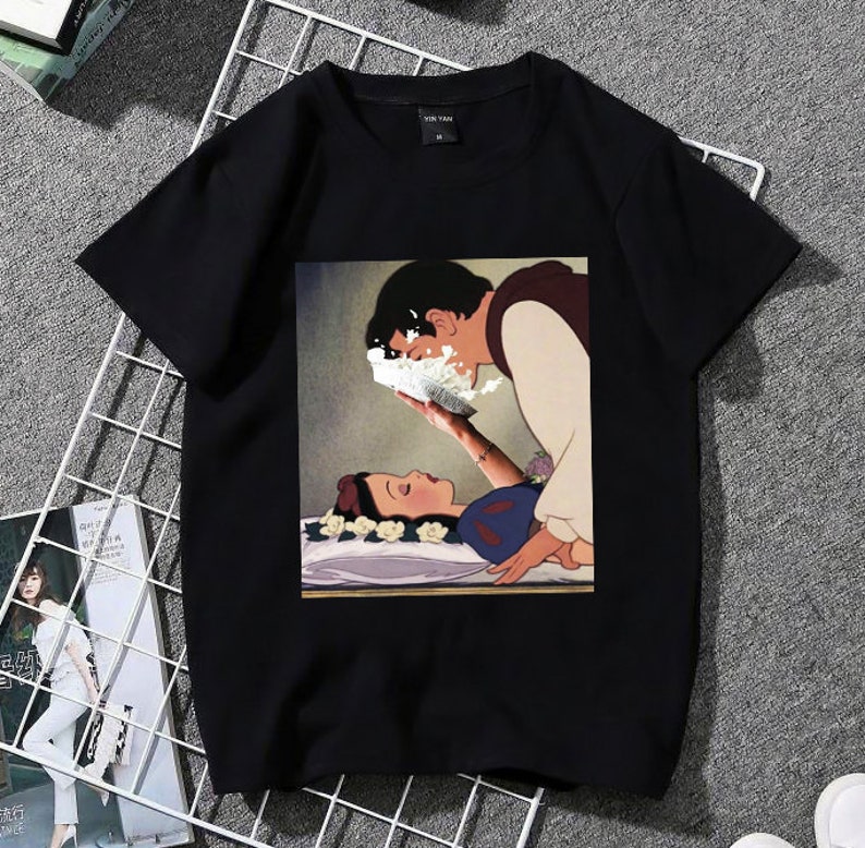 snow white pie in face shirt