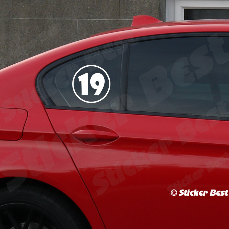 X Number Racing Decal 2x Racing Number Decals Vinyl Stickers - Etsy