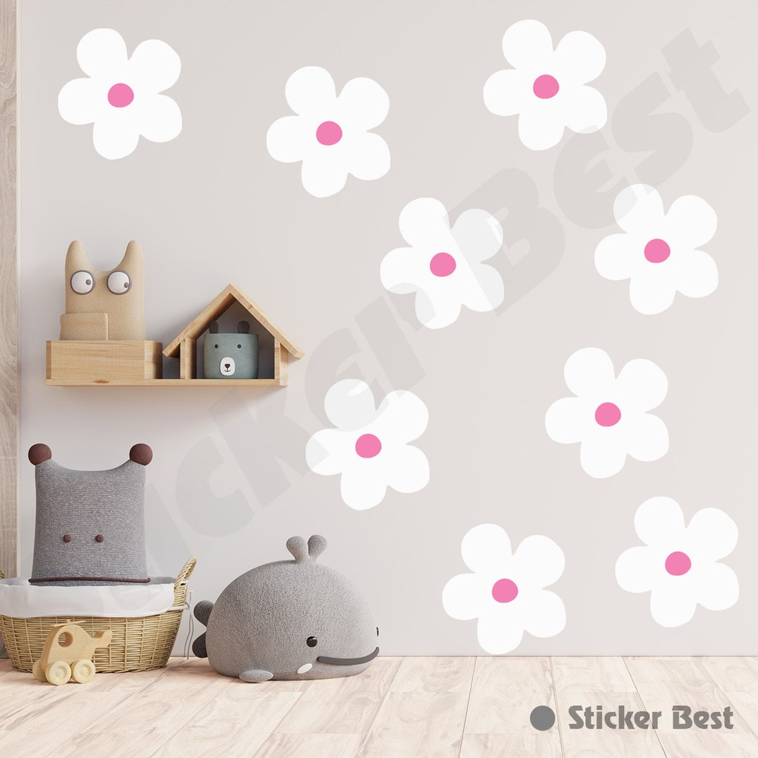 Large Flower Wall Decal Large Daisy Wall Decal Wall Decals Flower