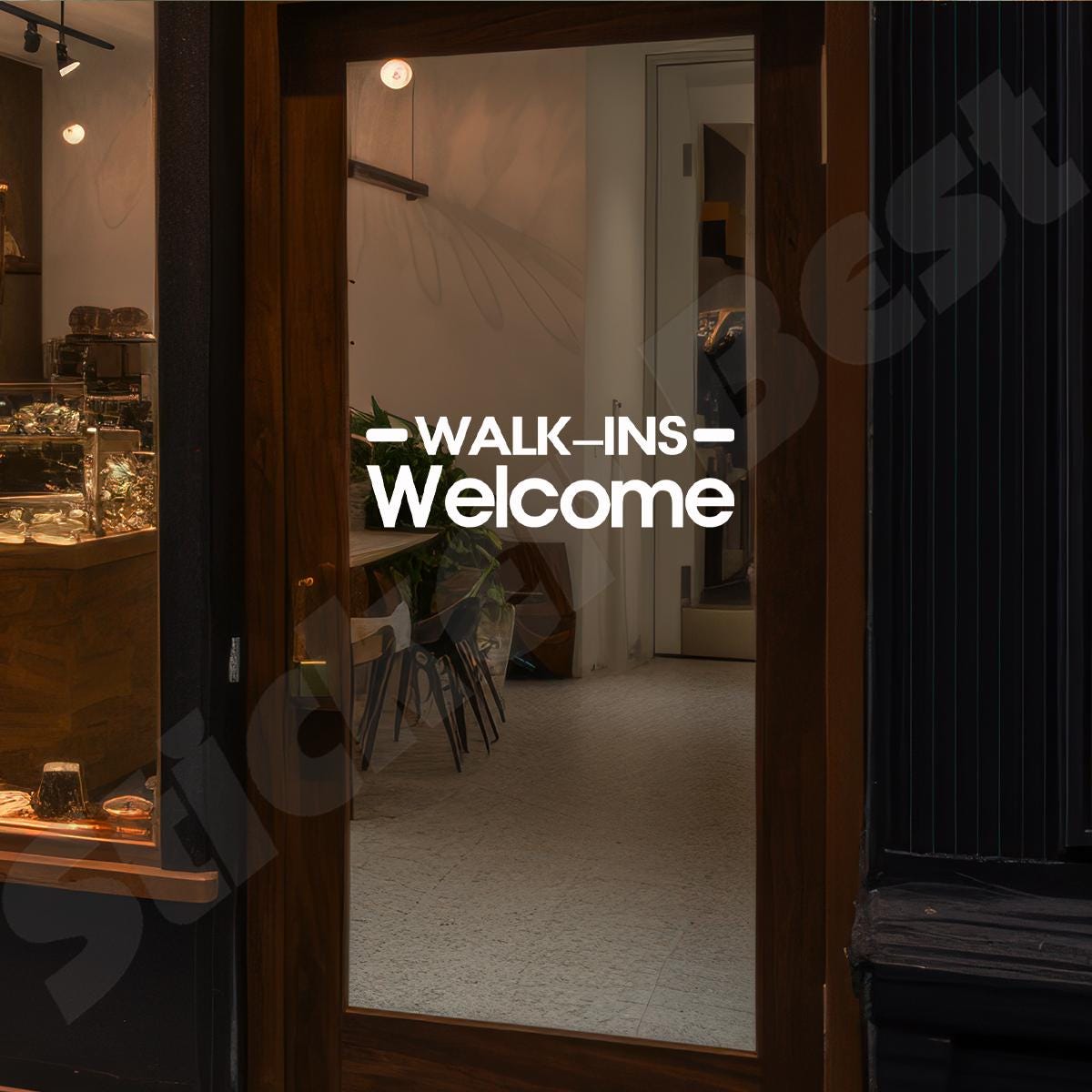 Walk In Welcome Sign Walk Ins Welcome Decal Business Sticker Sign - Etsy