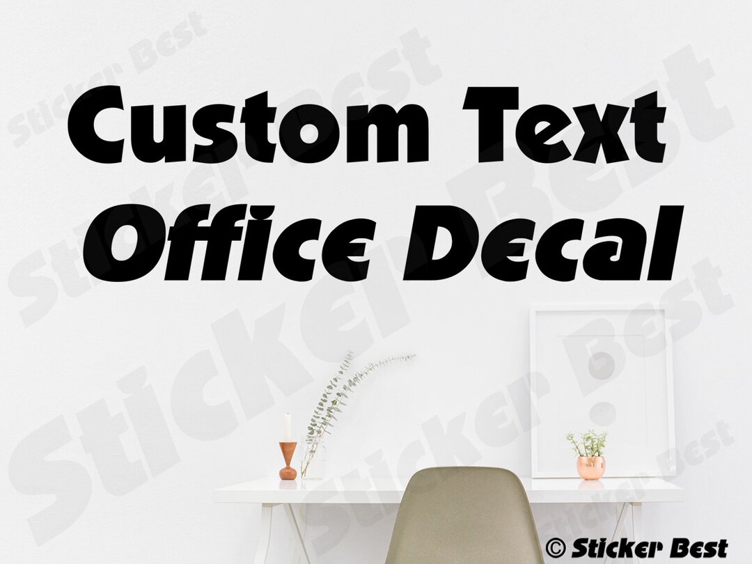 Custom Wall or Logo Decal Home Office Decals Sticker Etsy