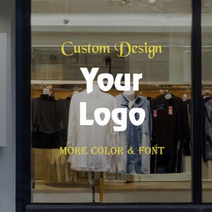 Custom Business Logo Decal: Storefront Window Sticker