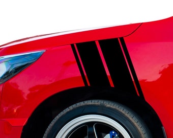 2 calcomanías universales de 10" con rayas de carreras Hash Racing para guardabarros
