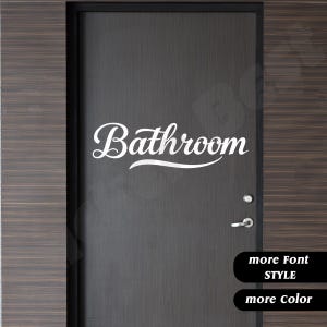 Bathroom Restroom Toilet Decal Sticker Business Store Shop Door Window Wall Sign Decals Stickers