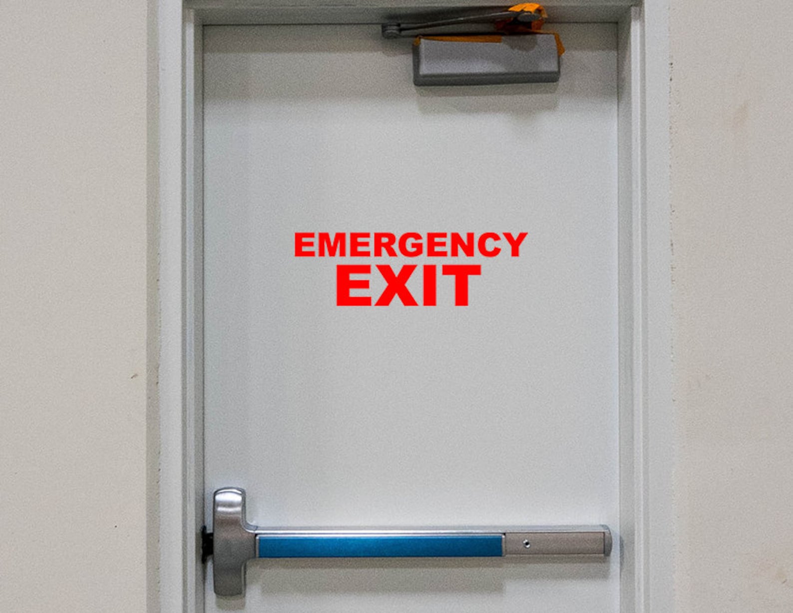 EMERGENCY EXIT Sign Decal Vinyl Sticker Door Window Wall Etsy