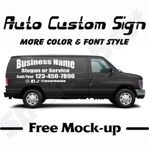 Custom Sign Decal, Custom Sticker, Custom Sign Decals, Car Sign Sticker, Car Custom Sign Decals, Auto Custom Sign Decal