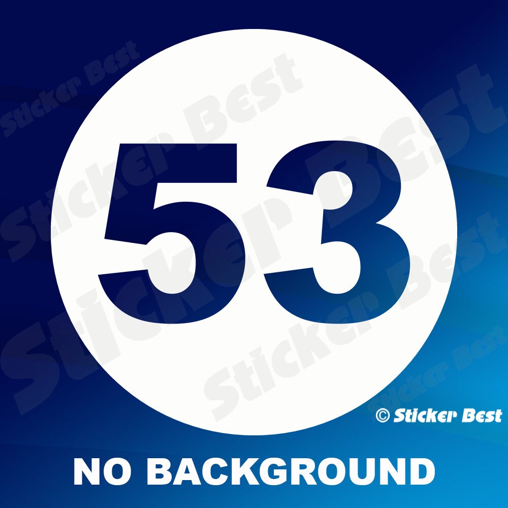 Number Rondel For Racing Transparent 2x Custom Racing Number Circle Decal Vinyl Stickers - Etsy
