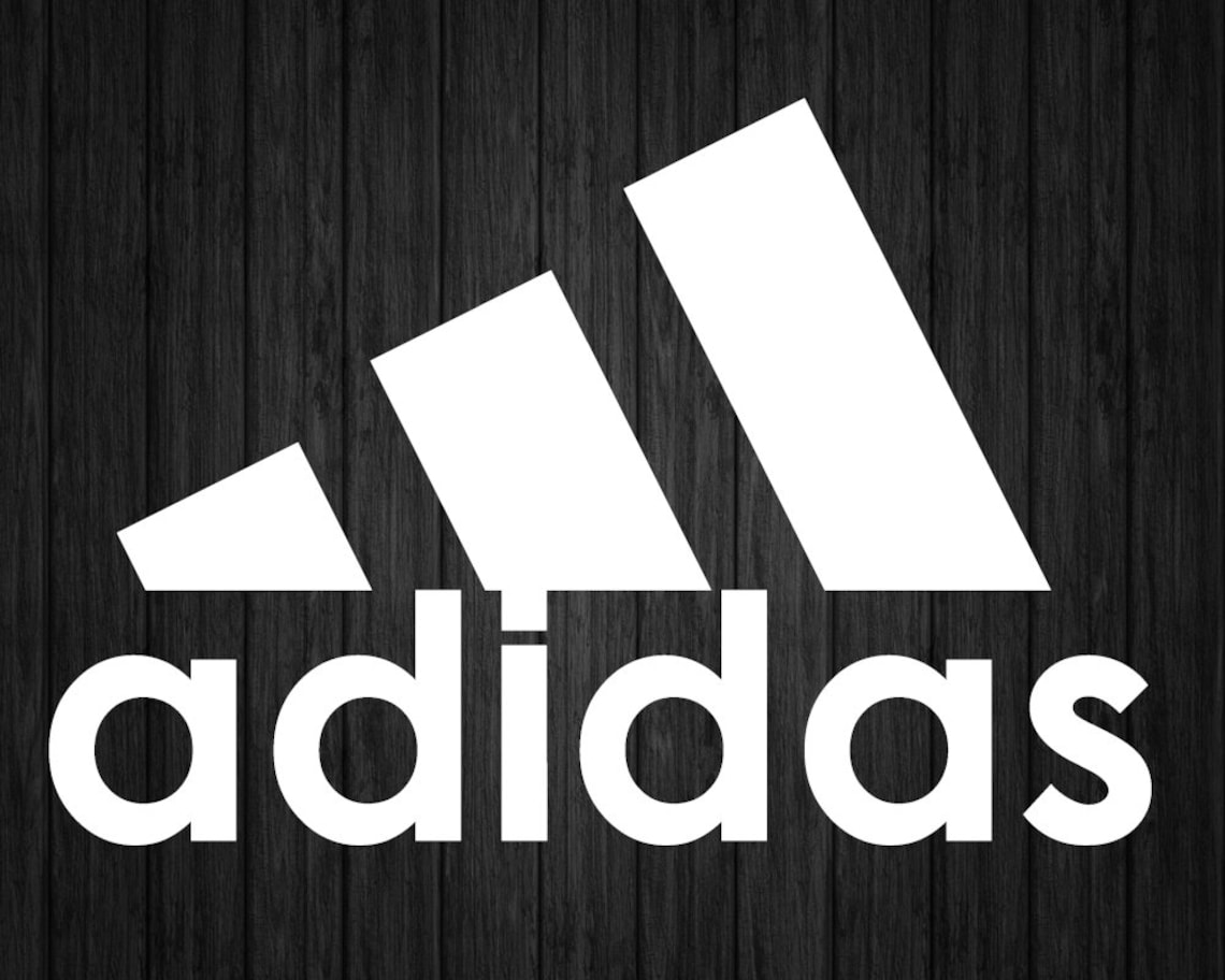 Adidas Logo Decals Sticker Car Auto Window Door Bumper Decal Etsy