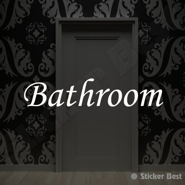 Bathroom Wall Decal - Etsy