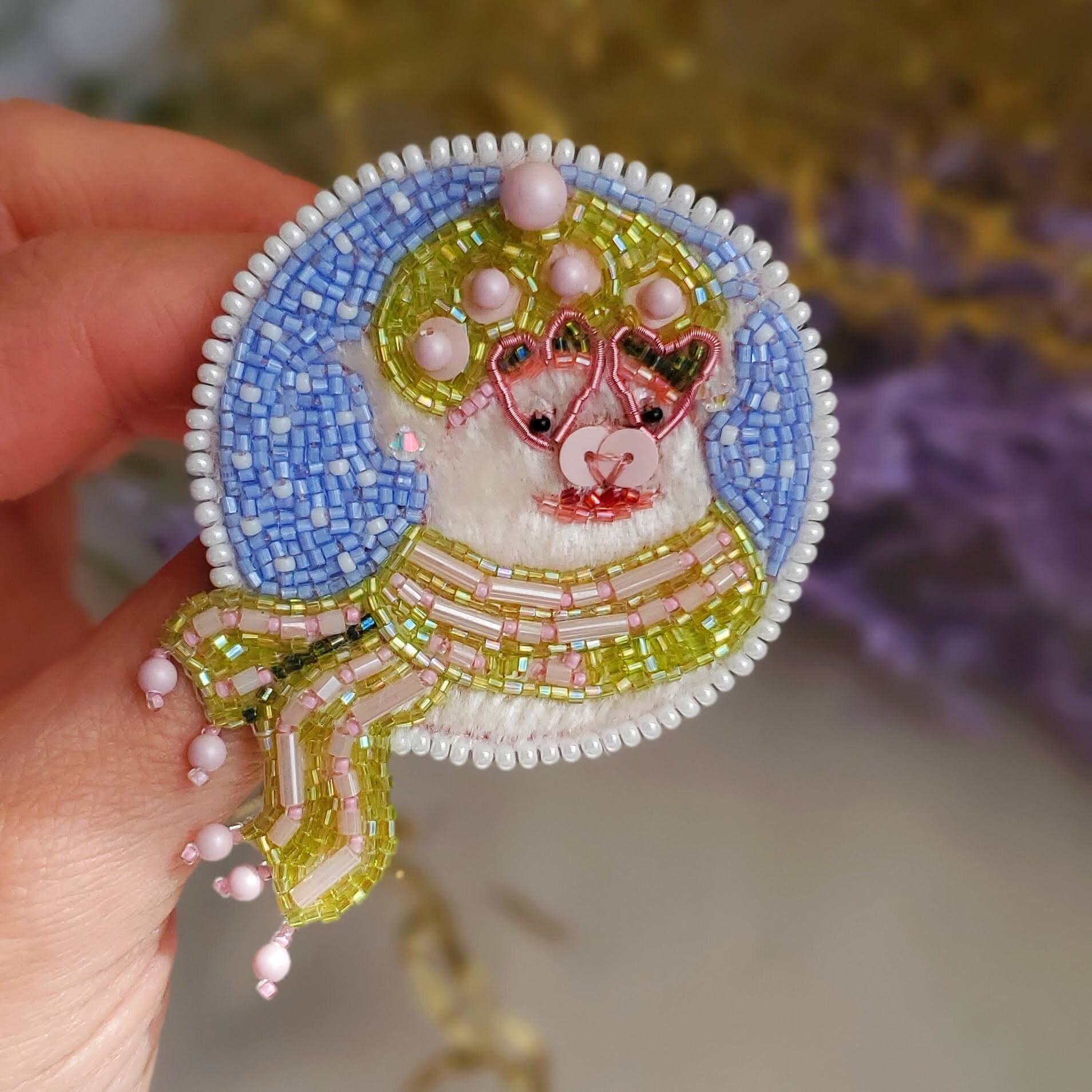 Pig Jewelry Piggy Brooch Piggy Monroe Pig Brooch Brooch Pin Beaded ...