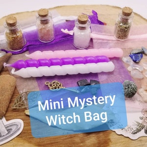 Mini Witch Kit, Mystery Bag, Travel Altar, Witchcraft, Altar Supplies, Spell Kit, Witch Starter Set, Tiny Items, Witch Gift, Pagan Gift