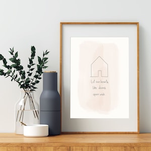 Sleeping At Last North Lyrics, Printable Wall Art, Zen Wall Art, Inspirational Quote, Positive Print, How Rare and Beautiful it is