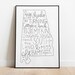 Sweet Home Alabama Print, Alabama Gift, Homeowner Gift, Song Print ...