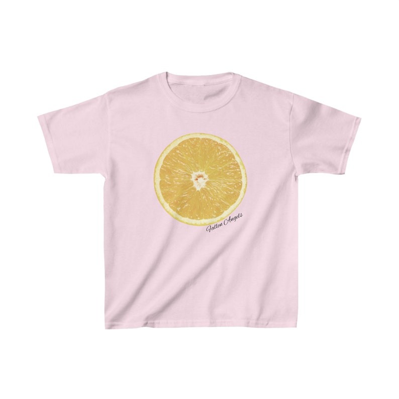 Baby-T-shirt met citroenfruit | Op de jaren 2000 geïnspireerd cropped shirt | Trendy damestop voor leuke zomerse vibes | Uitdagend Y2K-bijgesneden shirt afbeelding 3