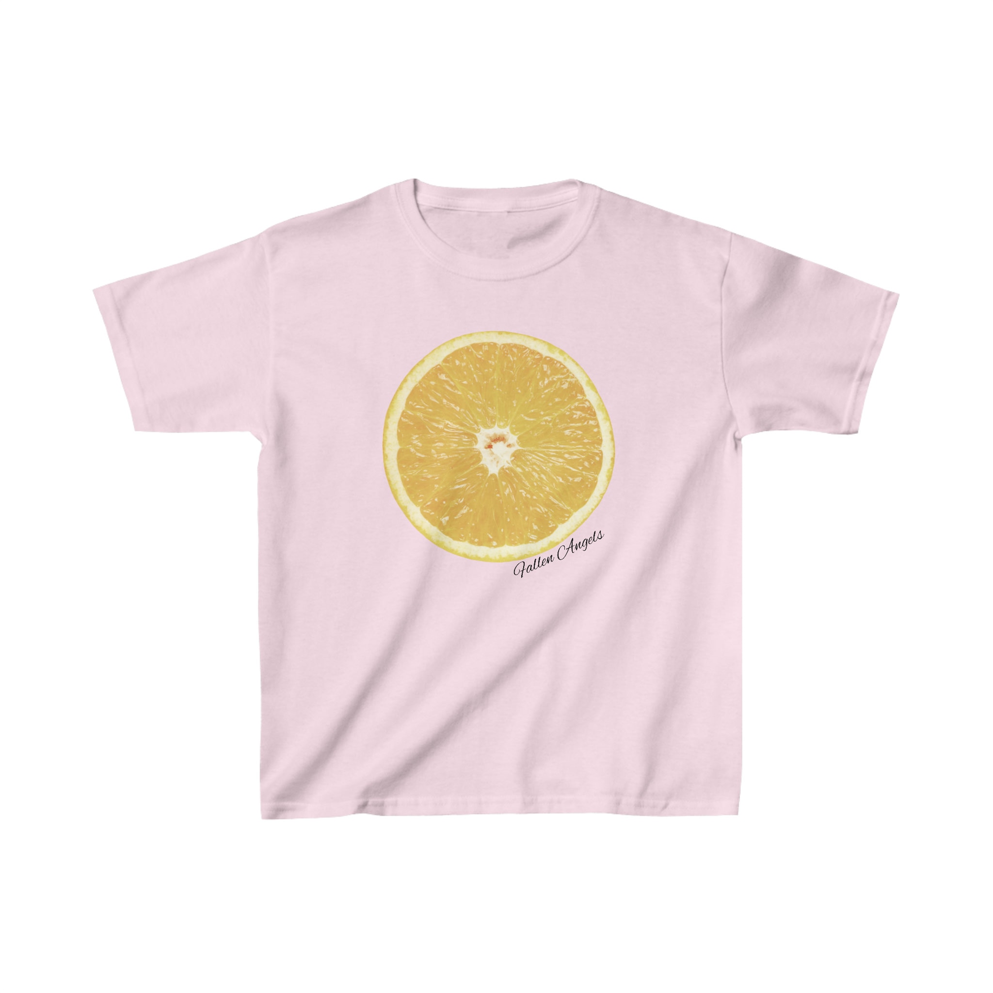 レモンフルーツグラフィックベビーTシャツ | Y2K 2000年代風クロップド 