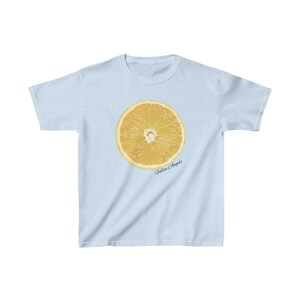 Baby-T-shirt met citroenfruit | Op de jaren 2000 geïnspireerd cropped shirt | Trendy damestop voor leuke zomerse vibes | Uitdagend Y2K-bijgesneden shirt afbeelding 5
