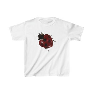 Lady Bug Baby Tee | Fun Nature-Inspired Trendy Top | Stylish and Quirky Top for Trendy Women | Lady Bug Baby Tee