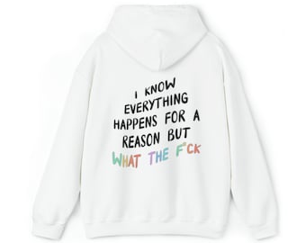 What the f*ck Hoodie | Aesthetic Sweatshirt Cool Sweater Oversized Hoodie Womens Clothing VSCO Tumblr Hoodie