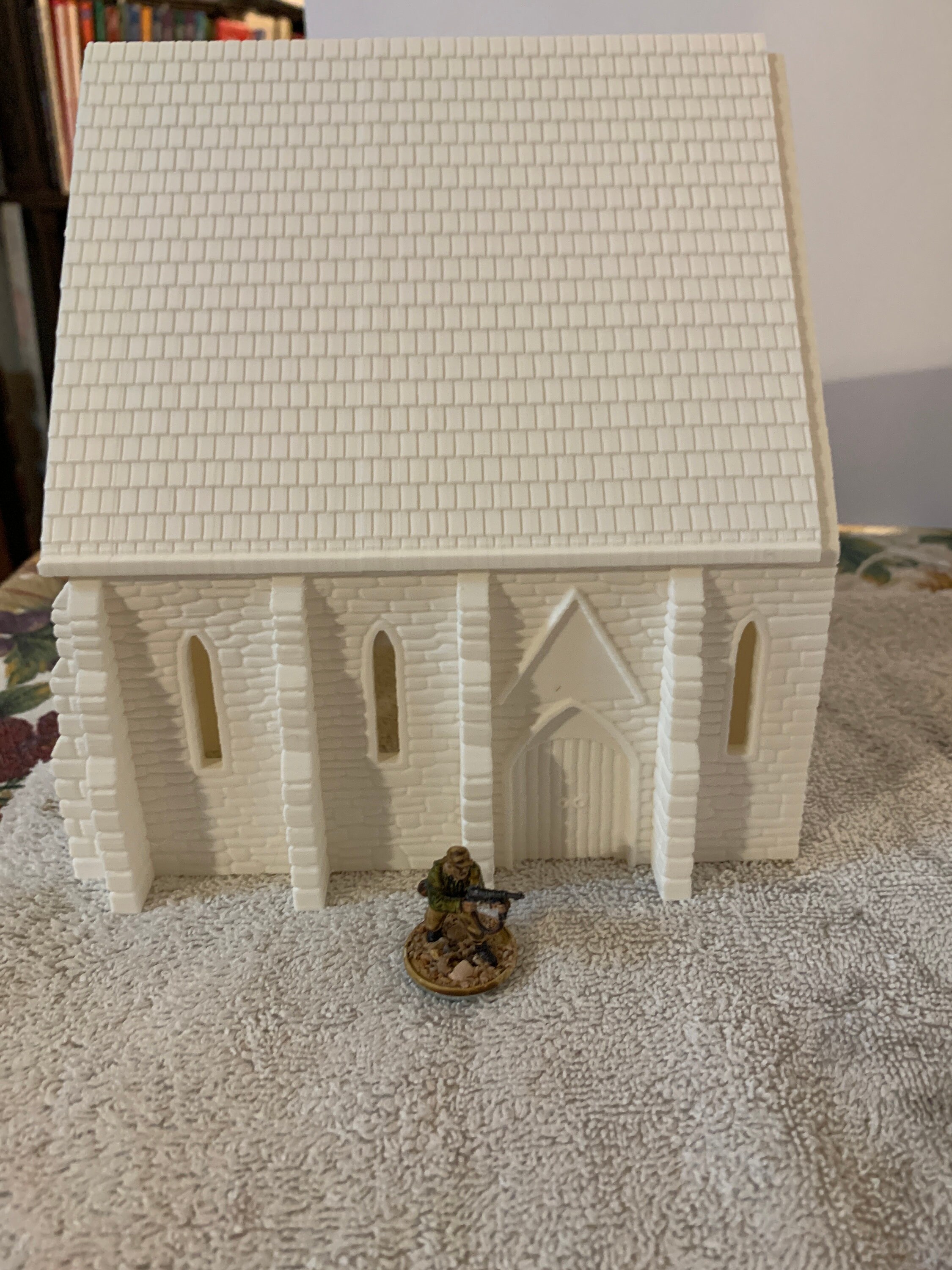 Église Sainte-Mère-Église, Décor 3D Pour Wargame, Bolt Action WWII, Neuf