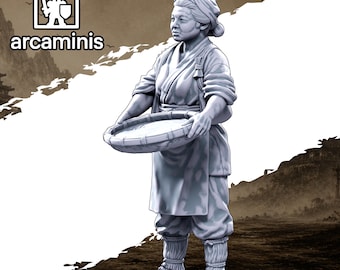 Village and Town Folk"Rice Winnower" #47 Unpainted  3d printed in Resin