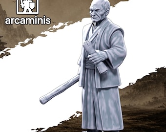 Village and Town Folk"Strict Teacher and Boy Student" #36 Unpainted  3d printed in Resin