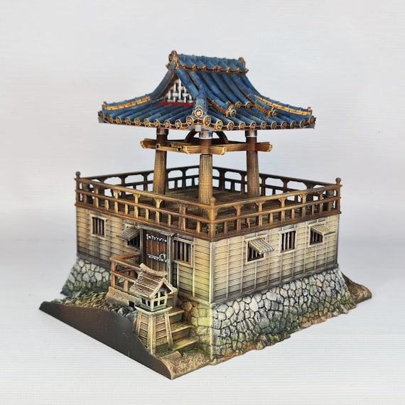 Japanese Small Fort (Toride) 3D Printed using PLA filament.  This Model comes UNPAINTED