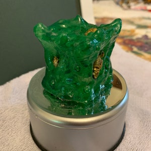 Gelatinous Cube for tabletop role play made by 3d print (Resin)-Primed White UNPAINTED