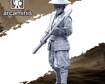 Village and Town Folk"Watchman" #55 Unpainted  3d printed in Resin