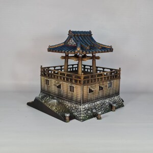 Japanese Small Fort (Toride) 3D Printed using PLA filament. This Model comes UNPAINTED Bild 8