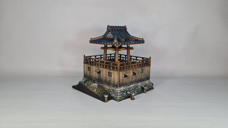 Japanese Small Fort (Toride) 3D Printed using PLA filament. This Model comes UNPAINTED Bild 8