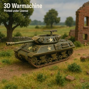The 17pdr SP Achilles  (D-Day Normandy War Machine Model) Self Propelled GunPrinted Resin.