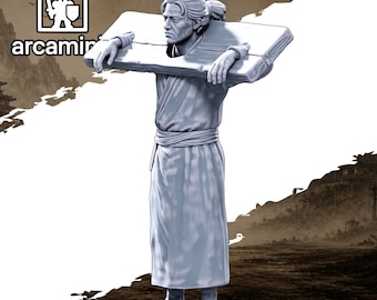 Village and Town Folk"Prisoner in Cangue" #54 Unpainted  3d printed in Resin