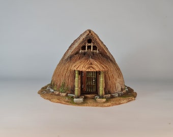 Japanisches Dorf Bauernhaus (6) 3D Gedruckt.  Modell kommt unbemalt