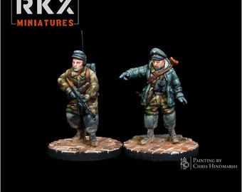 Fallschirmjäger HQ Team (28mm) Resin Print Plain base included