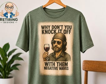 Kelly's Heroes "Oddball T Shirt". Negative Waves Style 2 some may be tie dyed other solid.