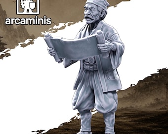 Village and Town Folk"Festival Storyteller" #23 Unpainted  3d printed in Resin