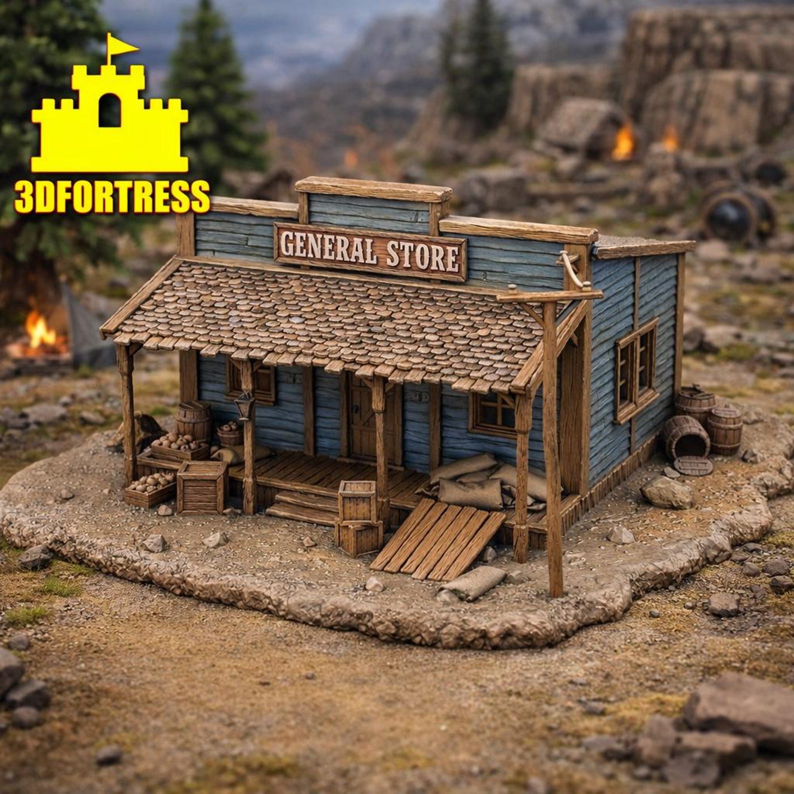 Wild West General Store Building 7 3D Printed Under License and Comes ...