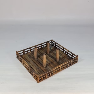 Japanese Small Fort (Toride) 3D Printed using PLA filament. This Model comes UNPAINTED Bild 11