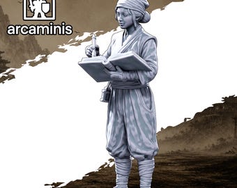 Village and Town Folk"Record Keeper" #51 Unpainted  3d printed in Resin